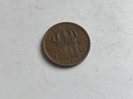 Münze Münzen Umlaufmünze Belgien 20 Centimes 1959 - 20 Cent