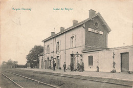 CPA - Belgique - Beyne Heusay - Gare De Beyne - Edit. Louis Thunus - Animé - Oblitéré Beyne Heusay 1911 - Beyne-Heusay
