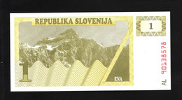 Slovénie, 1 Tolar, 1990-1992 Issue - Slovénie