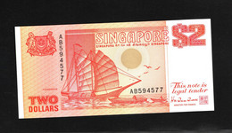 Singapour, 2 Dollars, 1990-1992 ND "$2 Junk" Issue - Singapour