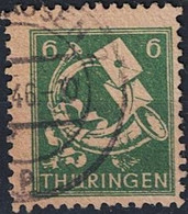 Alliierte Bes. Thüringen Brief + Posthorn (MiNr: 95) 1945 - Gest Used Obl - Usados