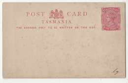 Tasmania Old QV Postal Stationery Postcards Not Posted B230120 - Storia Postale