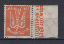 Deutsches Reich 347 X Mit Seitenrand Flugpostmarken Holztaube 50 Pf Postfrisch - Andere & Zonder Classificatie