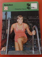 Fiche Rencontre Christine Caron Natation - Swimming