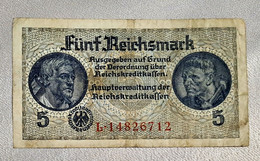 Germany WW2 5 Reichsmark -  L- 14826712 - 5 Reichsmark