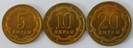 Tajikistan - Set 3 Coin 2006, KM# 2.2 - 4.2 (Magnetic) (#1617) - Tagikistan