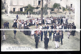 SAINT SAUVEUR  TIRAGE MODERNE D APRES PLAQUE PHOTO E AUTRE  RECOLORISEE PAR MES SOINS - Saint Sauveur En Puisaye