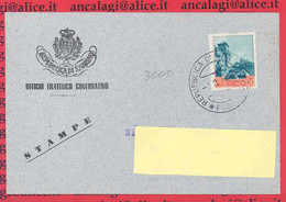 SAN MARINO 1956 - St.Post.021 - Cart. Servizio Novità, "VEDUTE" - Vedi Descrizione - - Lettres & Documents