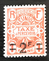 Timbre Taxe Neuf* Réunion 1927 - Segnatasse