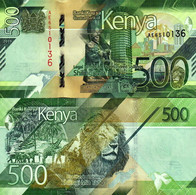 KENIA - Kenya - 500 Shilingi 2019 - UNC ANIMALS LION,GIRAFFE,ELEPHANT - Kenia