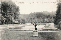 Tervueren - Tervuren - Les Grands Bassins Et Le Pont Dans Le Parc Royal - Old Postcard - 1918 - Belgium - Used - Tervuren