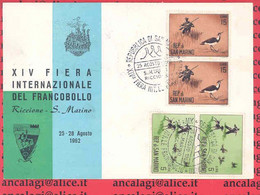 SAN MARINO 1962 - St.Post.032 - Cartolina Racc. Aperta Con 5v. "CACCIA MODERNA" - Vedi Descrizione - - Storia Postale