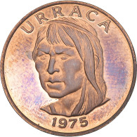 Monnaie, Panama, Centesimo, 1975, Franklin Mint, BE, SPL, Copper Plated Zinc - Panamá