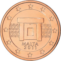 Malte, 2 Euro Cent, 2011, FDC, Cuivre Plaqué Acier - Malte