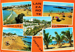 Lanzarote - Islas Canarias - Hotel Los Fariones Y Playas - Beach - Multiveiw - 1981 - Spain - Used - Lanzarote