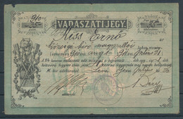 1910. Hunting License Issued To The Municipal Judge In LEVA - Feuillets Souvenir