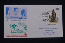 TAIWAN - Enveloppe 1er Vol Pour Singapour En 1973 - L 139124 - Storia Postale