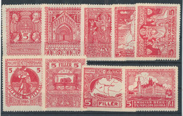 1916. In Favour Of The Hungarian Peace Church - Cinderellas - Commemorative Sheets