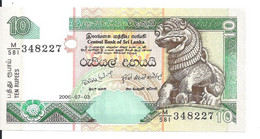 SRI LANKA 10 RUPEES 2006 UNC P 115 E - Sri Lanka
