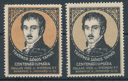 1924. To The Centenary Of János Tamás Trattner - Foglietto Ricordo