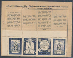 1928. National Flag Cinderella Commemorative Stamp Set - Foglietto Ricordo