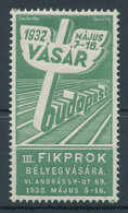 1932. III. FIKPROK Stamp Fair In Budapest - Foglietto Ricordo