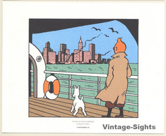 Tintin En Amérique *3 (Lithography Hergé Moulinsart 2011) - Serigraphies & Lithographies