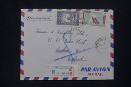 CAMBODGE - Enveloppe En Recommandé De Phnom Penh Pour Londres  - L 139152 - Cambogia