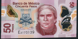 MEXICO P123Aa 50 PESOS 12.6.2012 Serie A  FIRST SERIE    UNC. - Mexique