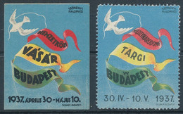 1937. International Fair Budapest - Hojas Conmemorativas