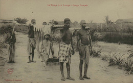 Congo Français - LOANGO - Le Tipoye à 4 à Loango - Congo Français