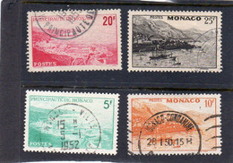 Monaco :année 1948-49, Lot De 4 Valeurs N° 310A,311aa,312z,313b - Gebruikt