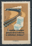 1948. Propaganda Stamp With The Subtitle "Do Not Postpone Sending Mail In Bulk Until The Afternoon!" - Feuillets Souvenir