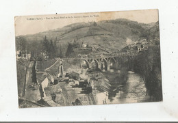 VABRE (TARN) VUE DU PONT NEUF ET DE LA GARE AU DEPART DU TRAIN 1909 - Vabre