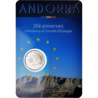 Andorre, 2 Euro, 20th Anniversary, 2014, Paris, BU, FDC, Bimétallique - Andorre