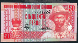 GUINEA BISSAU P10 50 PESOS 1990  #AA      UNC. - Guinee-Bissau