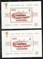 Mongolia  -  1966. Stadio. Sheets  Perf  E  Imperf.  MNH - 1966 – England