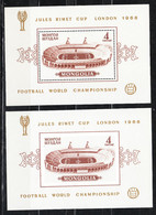 Mongolia  -  1966. Stadio. Sheets  Perf  E  Imperf.  MNH - 1966 – Angleterre