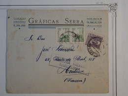 BM12 ESPANA  BELLE LETTRE CENSUREE  1931 A TOULOUSE FRANCIA  +TP +AFFRANCH. INTERESSANT++++ - Republikeinse Censuur