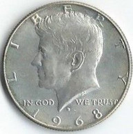 MT233 - VERENIGDE STATEN - USA - HALF DOLLAR 1968 - KENNEDY - SILVER - Autres & Non Classés