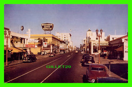 SANTA ANA, CA - MAIN STREET LOOKING NORTH - ANIMATED  VINTAGE CARS - WESTERN AURO SUPPLY CO - - Santa Ana