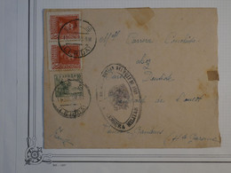 BM12 ESPANA  BELLE LETTRE CENSUREE  1939 A  ST GAUDENS   FRANCIA  ++AFFRANCH. INTERESSANT++++ - Bolli Di Censura Repubblicana