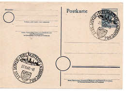 63595 - Alliierte Besetzung - 1947 - 12Pfg Arbeiter GAKte HELMSTEDT - STADT SEIT 700 JAHREN - Other & Unclassified