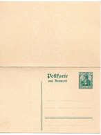 63601 - Deutsches Reich - 1905 - 5Pfg Germania GAAntwKte, Ungebraucht - Lettres & Documents