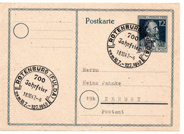 63605 - Alliierte Besetzung - 1947 - 12Pfg Stephan GAKte ROTENBURG - 700 JAHRFEIER ... -> Zerbst - Autres & Non Classés
