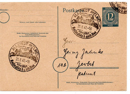 63606 - Alliierte Besetzung - 1947 - 12Pfg Ziffer GAKte ALLSTEDT - ... -> Zerbst - Other & Unclassified