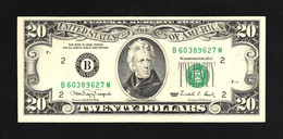 Etats Unis D'Amérique, 20 Dollars, 1990 Federal Reserve Notes - Small Size 1990 Series - Bilglietti Della Riserva Federale (1928-...)