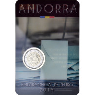 Andorre, 2 Euro, Majorité à 18 Ans, 2015, Monnaie De Paris, BU, FDC - Andorra