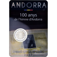 Andorre, 2 Euro, 100 Ans De L'hymne National, 2017, Monnaie De Paris, BU, FDC - Andorra