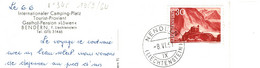 Liechtenstein YT 345 Sur Carte Postale Voyagée En 1961 / Peu Courant / Soldée - Covers & Documents